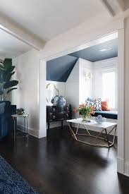 New Construction Farmhouse With Front Porch Home Bunch Interior Design Id Dark Floor Living Room Dark Hardwood Floors Living Room Living Room Hardwood Floors
