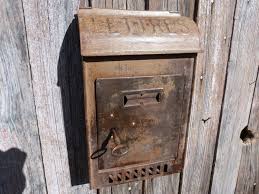 Antique French Post Office Mailbox Post Box Antique Post Office Box W Key Metal Mailbox Letter Box Mail Box Rare Metal Mailbox French Antiques Mailbox Post