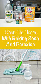 How To Clean Tile Floors With Baking Soda Peroxide Ehow Cleaning Tile Floors Cleaning Cleaning Hacks