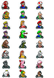 Super Mario Kart Sprites W Customs By Snowgibbonbasilisk91 D6oiir4 Png 792 1138 Perler Bead Mario Super Mario Kart Mario