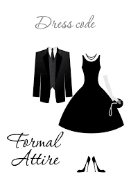 Formal Attire Dress Code Formal Dress Code Cocktail Attire Men Dress Code Wedding
