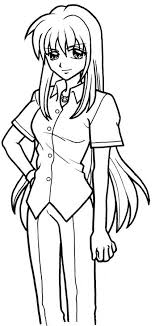 Fille Manga Te Regarde 4781 In 2020 Art Humanoid Sketch