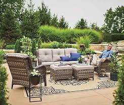 Wilson Fisher Oakmont 5 Piece Patio Furniture Collection At Big Lots Patio Furniture Redo Patio Furniture Collection Terrace Furniture