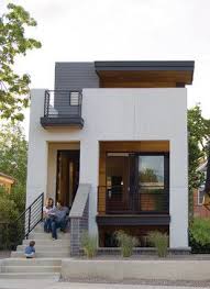 Denver Tomecek Studio Note Flow Of Front Porch Second Story Deck 2311 West 32nd Avenue Denver C Small House Design Modular Homes Modern House Exterior