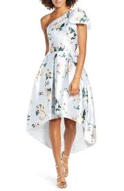 Women S Chi Chi London Eliot Floral One Shoulder High Low Satin Twill Cocktail Dress Size 4 Cocktail Dress Lace Cocktail Dresses Online Fashion Clothes Women