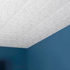 Genesis Antique 2 Ft X 2 Ft Lay In Ceiling Panel 752 00 The Home Depot White Ceiling Ceiling Tile Mobile Home Decorating