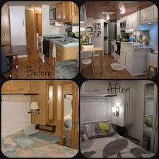 Before And After Remodeled Campers Rv Kitchen Remodel Camper Makeover