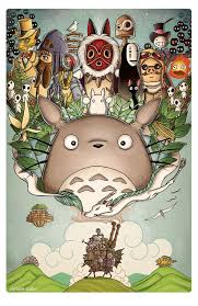 Peinture Le Monde De Ghibli Totoro Chateau Ambulant Voyage De Chihiro Estudio Ghibli Ghibli Peliculas Del Estudio Ghibli