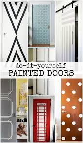 Remodelaholic 40 Ways To Update Flat Doors And Bifold Doors Door Makeover Diy Doors Interior Painted Doors