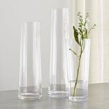 Impressive Glass Cylinder Towers In Clear Glass With The Slightest Of Taper To Glass Floor Vase Floor Vase Vases Decor