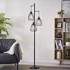 Leezm Black Industrial Floor Lamp For Living Room Modern Floor Lighting Rustic Tall Stand Up Lamp Lamps Living Room Floor Lamps Living Room Modern Floor Lights