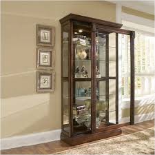 Bowery Hill Cherry Curio Cabinet Walmart Com Cherry Curio Cabinet Curio Cabinet China Cabinet