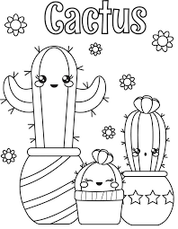 Cactus Coloring Page For Kids It S Free In 2020