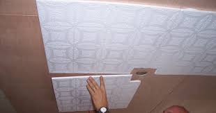 How To Install Styrofoam Ceiling Tiles Ceiling Tiles Acoustic Ceiling Tiles Faux Tin Ceiling Tiles