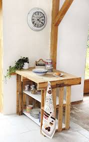 Diy Creer Un Ilot Central Avec Des Palettes Cuisine En Palette Palette Deco Decoration Palette
