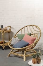 Fauteuil En Rotin Naturel Coquille Xxl Vintage Fauteuil Rotin Chaise Rotin Decoration Petit Balcon