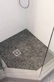 Honeycomb Floor With White Tile Beautiful Bathroom Renovations Shower Floor Tile Shower Tile