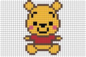 Pixel Art Disney Ecosia Dessin Petit Carreau Pixel Art Winnie L Ourson Dessin Sur Petit Carreaux