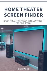 Use This Tool To Find The Best Projector Screen Solution For Your Home Theater Or Media Room Space Home Theater Screens Best Projector Screen Home Theater