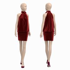 Velvet Cocktail Party Dress On Female Mannequin Cocktail Party Dress Cocktail Party Party Dress