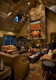 47 Extremely Cozy And Rustic Cabin Style Living Rooms Rustic Living Room Design Rustic Family Room Modern Rustic Living Room
