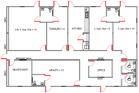 Floor Plans For Daycare Facilities Floor Plan For Up To 56 Children Infant Room Daycare Child Care Center Design Daycare Design
