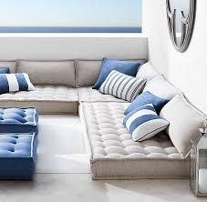 Tufted French Floor Cushions Floor Seating Living Room Floor Seating Floor Couch