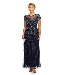 Pisarro Nights Plus Beaded Illusion Gown Dillards Com Dillards Plus Size Dresses Plus Size Cocktail Dresses Dresses