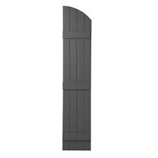 Ply Gem 14 In X 77 In Polypropylene Plastic Closed Arch Top Board And Batten Shutters Pair In White Bbarch77 11 Board Batten Shutters Polypropylene Plastic Board Batten