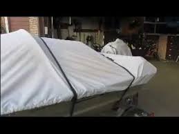 This Video Shows How To Make Boat Cover Bows Out Of Pvc These Bows Tent The Boat Cover Up In Order To Let The Rain Boat Cover Support Boat Covers Boat