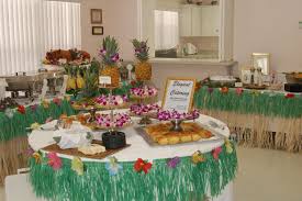 Outdoor Superb Cuisines Luau Bridal Shower Hawaiian Bridal Shower Luau Theme