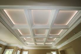 Led Coffered Ceiling Google Search Coffered Ceiling Lighting Coffered Ceiling Ceiling Lights