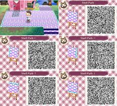 Animal Crossing New Leaf Shell Path Qr Code Animal Crossing Animal Crossing Game Qr Codes Animal Crossing