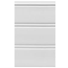 House Of Fara 9 Sq Ft Package White Vinyl Reversible Interior Exterior Wainscot Panel Set W36wp Wainscoting Panels Exterior Paneling Beadboard Wainscoting