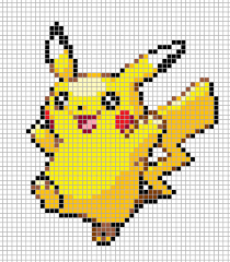 Pikachu Pixel Art Grid Pixel Art Grid Pixel Art Pokemon Pixel Art
