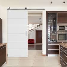 36 Inch X 84 Inch Melrose Interior Barn Door Slab With Sliding Door Hardware Kit Wood Doors Interior Interior Sliding Barn Doors Interior Barn Doors