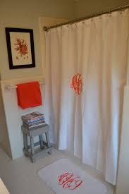 Custom Monogrammed Shower Curtain Home Decor Room Decor Decor
