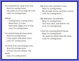 Lord I M Coming Home Southern Gospel On Piano Grace Notes Southern Styling On A Digital Piano Southern Gospel Im Coming Home Home Lyrics
