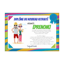 Diplome Humoristique Pour Un Depart En Retraite A Imprimer Happy Party Book Cover Happy