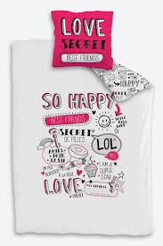 Housse De Couette Ado Fille Secret Girl Parure De Lit Jeux De Housse De Couette Parure De Lit Ado
