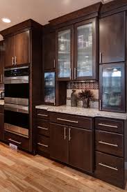 Crown Cabinets Harbor Alder Chocolate Cherry Cabinets Kitchen Kitchen Furniture Design Contemporary Kitchen Cabinets