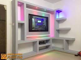 Resultat De Recherche D Images Pour Meuble Tv Ba13 Simple Tv Wall Design Tv Room Design Ceiling Design Modern