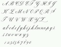 Flowy Script Cursive Calligraphy Copperplate Calligraphy Calligraphy Alphabet