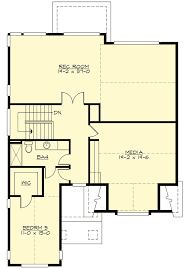 Plan 23846jd Spacious Home Plan With Third Level Recreation Room In 2020 House Plans Floor Framing Architectural Design House Plans