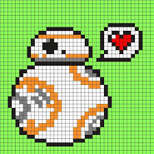 Bb 8 Star Wars Vii Perler Bead Pattern Star Wars Quilt Geeky Cross Stitch Cross Stitch Designs