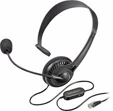 Insignia Landline Phone Hands Free Headset Black Ns Mchmrj9p Headset Landline Phone Hands Free