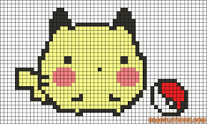 Alpha Friendship Bracelet Pattern 11138 Braceletbook Com Pokemon Cross Stitch Pixel Art Grid Kawaii Cross Stitch