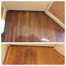 Red Oak Floor Refinished Before And After Sanded Out Water Stains And Finished Rubio Monocoat Chocola Refinishing Floors Diy Wood Floors Staining Wood Floors