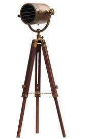 Industrial Photography Studio Spotlight Nautical Floor Lamp Wooden Tripod Decor Wooden Floor Lamps Deco Floor Lamp Nautical Lamps