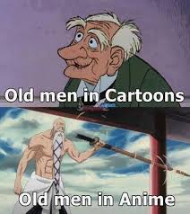 But Old Men In Cartoons Die Cleaner Deads Than Anime Old Man Yamamoto Chopped In Half Really Kubo Really Anime Vs Cartoon Anime Memes Funny Anime Funny